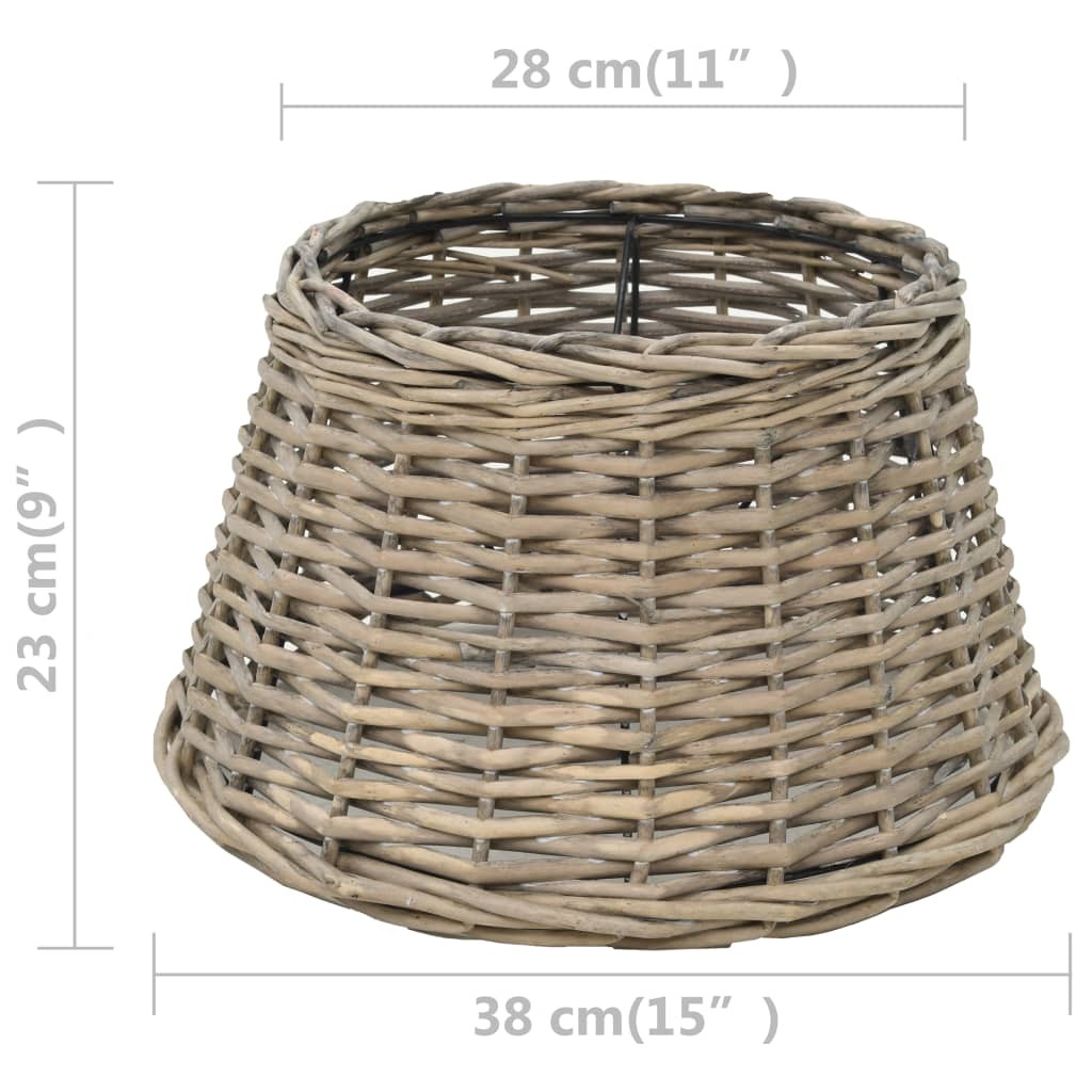Lamp Shade Wicker 38x23 cm Natural
